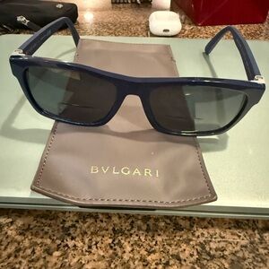 Bulgari Navy Sunglasses with Case